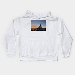 View from an Alaska platform Kids Hoodie